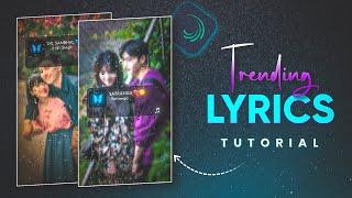 Trending Music Player Card Lyrics Rain Drop Video Editing in Alight Motion