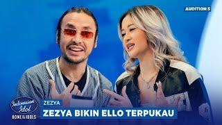 Bawain Lagu Dewa 19! Zezya Bikin Ello Gagal Fokus - Indonesian Idol 2025