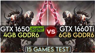 GTX 1650 Super vs GTX 1660 Ti | 15 Games Test | How Big The Difference ?