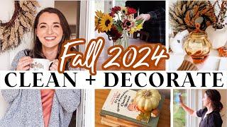 ️*NEW!* FALL Declutter, Clean + Decorate with me!  COZY + MINIMAL Autumn Decor Ideas 2024 (pt1)