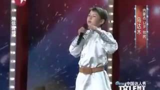 China's Got Talent 2011 12yr-old Mongolian boy singing Mother in the Dream( with English sub.)