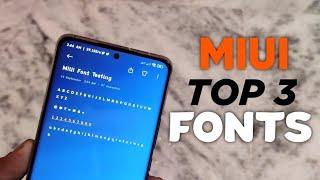 TOP 3 BEST MIUI FONTS DOWNLOAD  XIAOMI BEST FONT FOR MIUI 13 | 12 | 11 