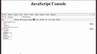 JavaScript Console ( Log, Info, Warn, Error)