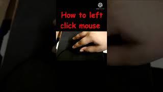 how to left click mouse #shorts