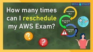 How many times can I reschedule my AWS Exam ? | How to reschedule third time ? | Reschedule Policy