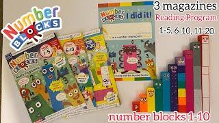 Unboxing Number blocks Maths program, 3 magazines with number blocks 1-10!!! 