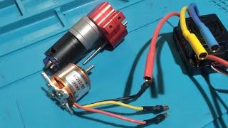Replacing outrunner with brushless 2200 kv gear box metal wpl / mn