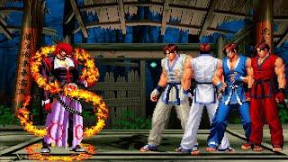 [KOF Mugen] Destructive God Iori vs Kim Kaphwan Team