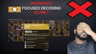 Destiny 2 - EXOTIC ARMOR FOCUSING. . . . IS A SCAM! . . . HERE’S WHY. . .