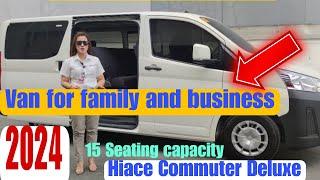 2024 Improved Hiace Commuter Deluxe 2.8 Dsl MT Full Specifications#toyota #ofw