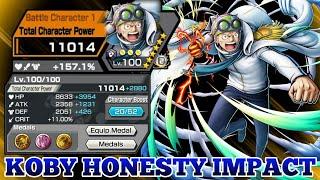 KOBY HONESTY IMPACT GAMEPLAY | ONE PIECE BOUNTY RUSH | OPBR