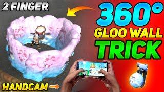 2 Finger 360 Degree Gloo Wall Trick | Fastest Gloo Wall Trick | 360° Gloo Wall Setting |- Free Fire