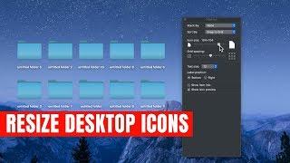 How to Resize Desktop icons on MacOS