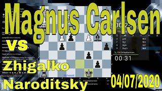  MAGNUS CARLSEN DrNykterstein || vs Zhigalko & Naroditsky || Bullet Chess Match || April 7, 2020