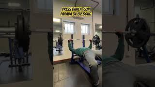 press banca con parada 3x82,50 kg