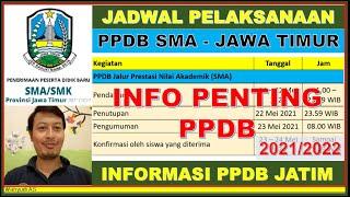 JADWAL PELAKSANAAN PPDB SMA TAHUN PELAJARAN 2021/2022 - INFO PPDB SMA/SMK JATIM (1)