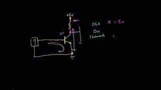 Inverting the signal with a transistor | Digital electronics (9 of 10)