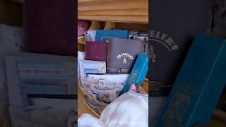 ASMR Packing my Travel Journal Essentials #asmr #shorts #journaling