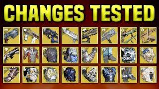 ALL EXOTIC UPDATES TESTED in Episode Revenant (Armor & Weapon Overhauls) 【 Destiny 2 】