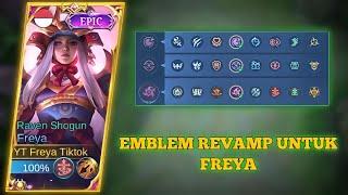 99,9% RANK NAIK!!! SETTINGAN EMBLEM FIGHTER REVAMP UNTUK FREYA TERBARU - Mobile Legends