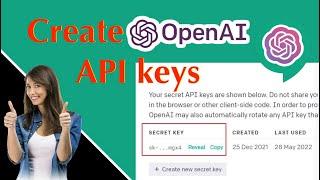 How to create OpenAI API keys | Get Open AI API Key