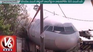 Officials Dismantle Crashed Aircraft At Begumpet Airport | Hyderabad | V6 News