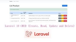 Laravel 10 CRUD (Create, Read, Update and Delete)