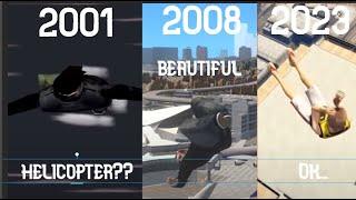 Evolution of FALLING ANIMATIONS in GTA Games