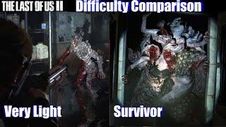 TLOU2 Light vs Survivor Difficulty Comparison (Rat King Battle) - The Last of Us 2