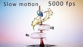 Liquid Art - Wassertropfen Slow Motion 5000 fps !