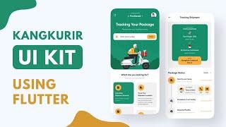 KangKurir UI Kit Using Flutter - Slicing UI Design | Figma | Speed Code | Long Code
