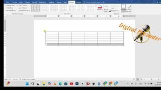 The Easiest way of creating table in MS word