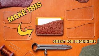Make Your Own Card Holder // Beginner Leather Craft Project // PDF Pattern Pack + Acrylic Templates
