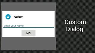 Using custom dialog with edittext