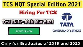 TCS NQT Special Edition Hiring || Hiring for TCS Company || 2019 & 2020 Graduates || Chandan Patel