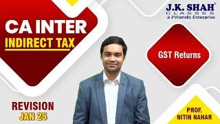 CA Inter Revision | Indirect Tax | GST Returns | Hindi + English