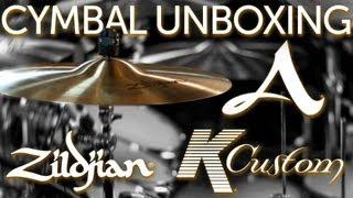 NEW Zildjian Cymbal Unboxing! NEW A Series & K Custom Hybrid cymbals!