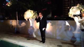 Richard Jay-Alexander sings at Sam Champion & Rubem Robierb's wedding