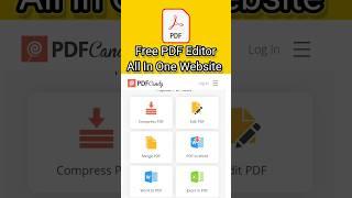 Free Pdf Editor All In One Website | Pdf File Kaise Banaye  #shorts #ytshorts #shortsfeed