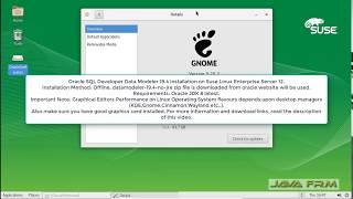 Oracle SQL Developer Data Modeler 19.4 Installation on Suse Linux Enterprise Server 12