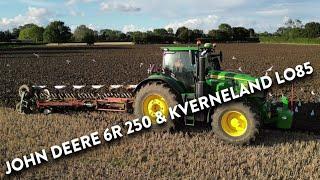 4Kᵁᴴᴰ Sept 2024: John Deere 6R 250 & a Kverneland LO85 six furrow plough & Claydon furrow cracker