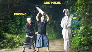 Prank Pocong Terlucu ! Kena Pukul Gendang  dijamin ngakak Kocak 