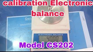 Calibration Electronic balance, Model: CS202