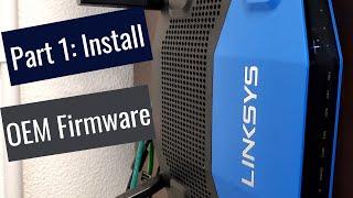 Part 1 - Install manufacturer software on OpenWrt Router