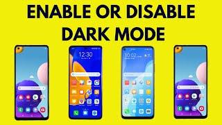 How to enable or disable dark mode on Android phones