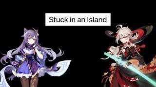 What if all the Genshin Impact characters got stuck in a deserted Island