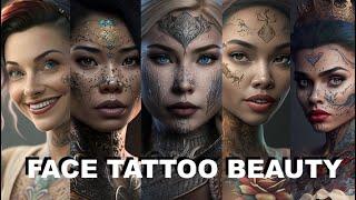 FACE TATTOOED PRINCESSES / AI generated ai reimagine ai art ai video