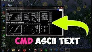 How to make custom ascii-art in Command prompt || Batch file⌨️️
