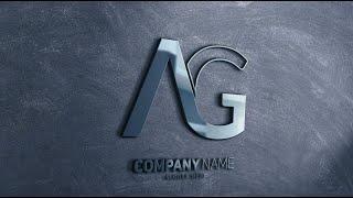 AG Letter Logo Design in Adobe Illustrator | Logo Design Ideas