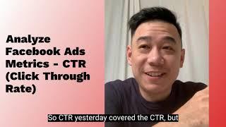 Facebook Ads Metrics - CTR Click Through Rate (Facebook Ads Analysis Tutorial)